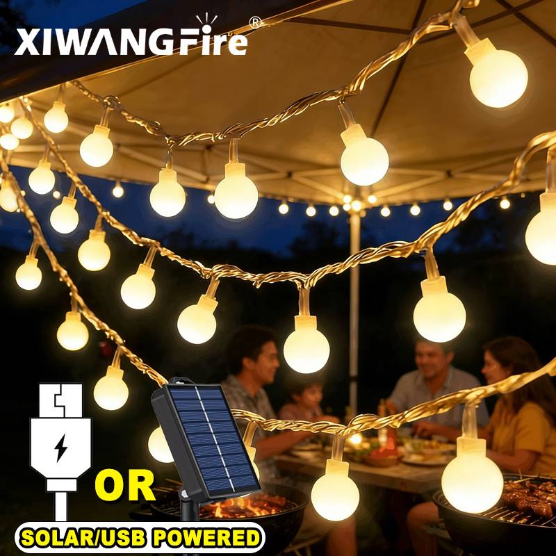 Outdoor Lighting And Landscape - Luci a Stringa Solari/USB/a Batteria 3-10M,