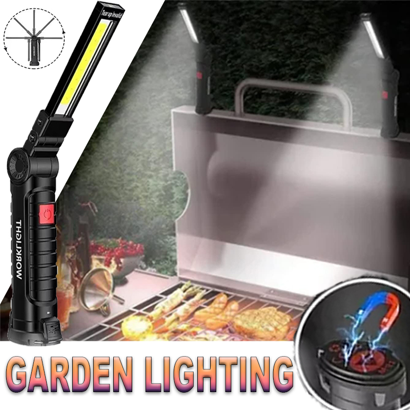 Outdoor Lighting Globes - Torcia LED portatile con gancio magnetico