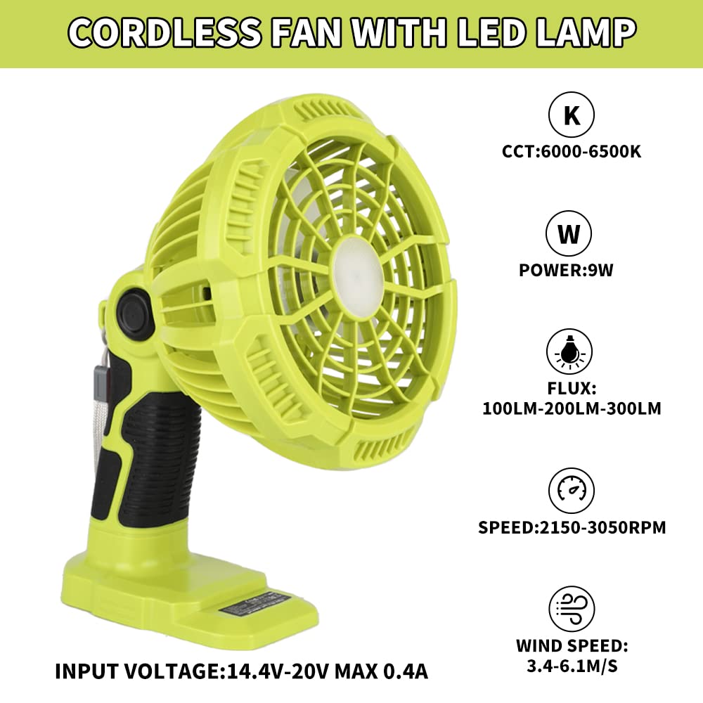 Outdoor Lighting Jobs - Ventilatori portatili senza fili con luce