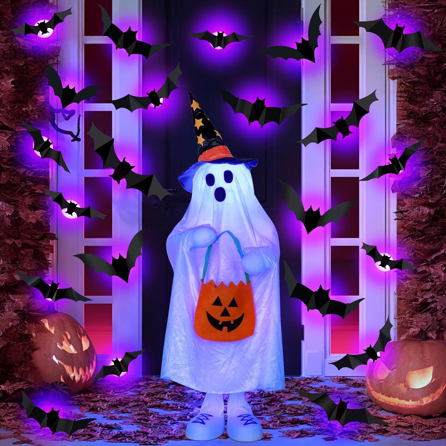 Outdoor Lighting Event - Pipistrelli LED di Halloween Decorazione ragno