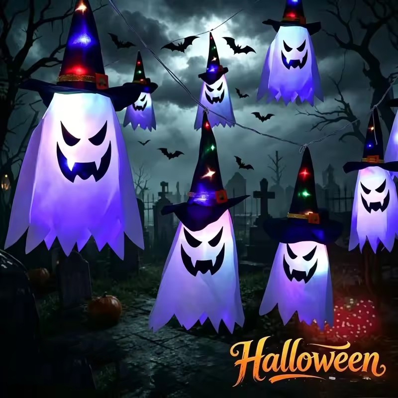 Outdoor Lighting Event - Cappello da strega luminoso di Halloween,