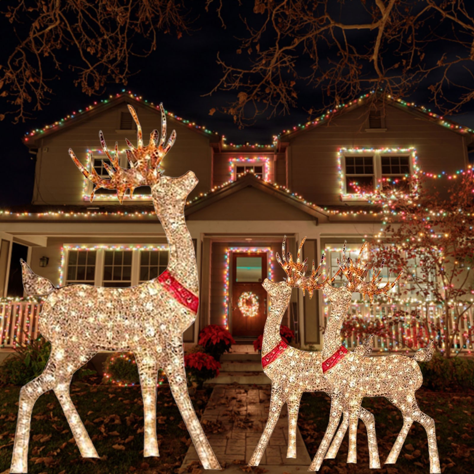 Outdoor Lighting Event - Decorazione natalizia illuminata cervo 1 pezzo