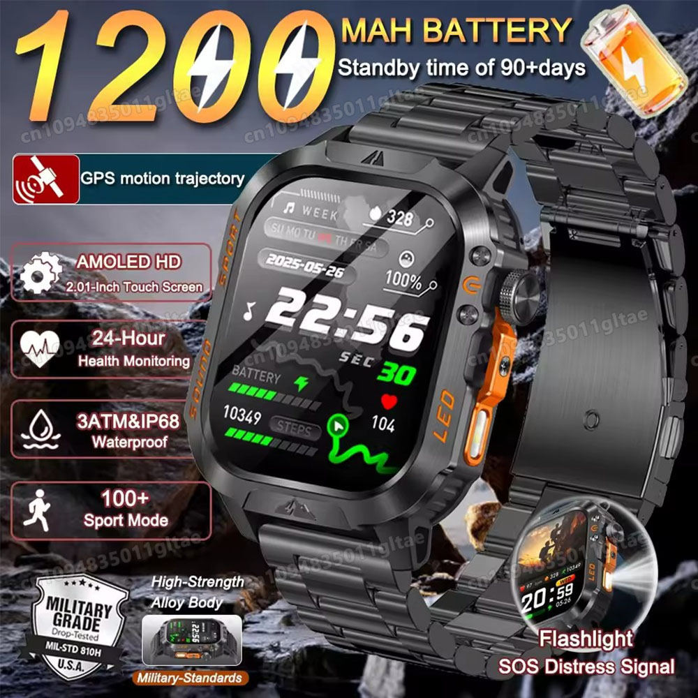 Outdoor Lighting Smart Controller - Nuovo Smartwatch Militare 2026 per Uomo,